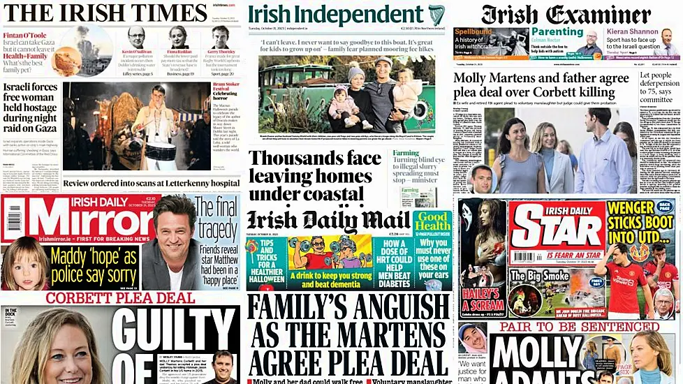 What The Papers Say: Tuesday's Front Pages