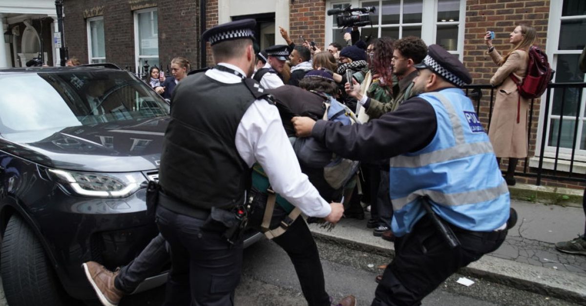 Protesters mob Keir Starmer’s car in anger at his stance on Israel-Hamas war