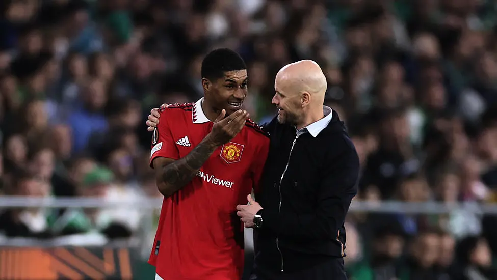 Erik Ten Hag Says Marcus Rashford Going Out After Man City Defeat ‘Unacceptable’