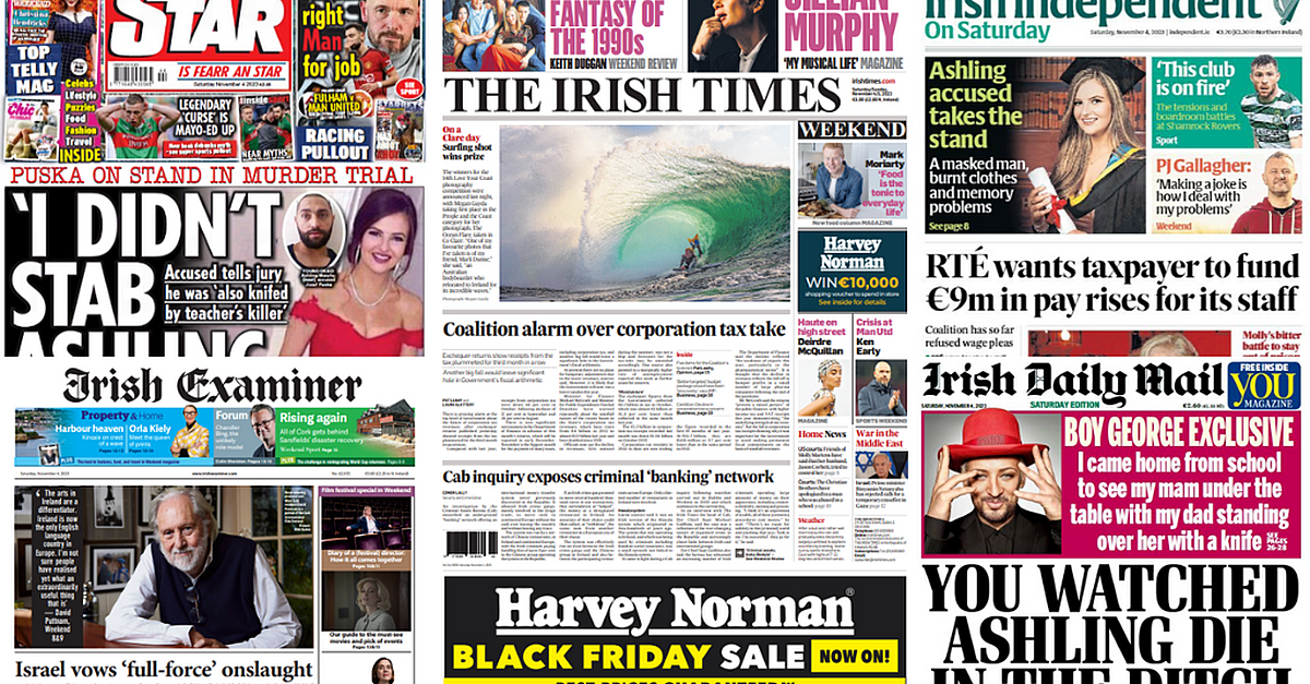 What the papers say: Saturday's front pages - Vimarsana News