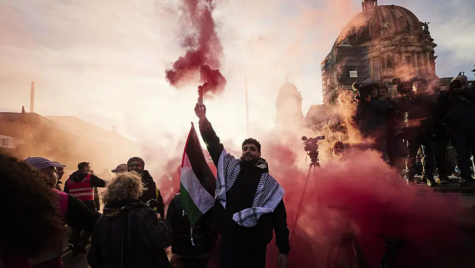 Protest Marches By Thousands In Europe Demand Halt To Israeli Bombing Of Gaza