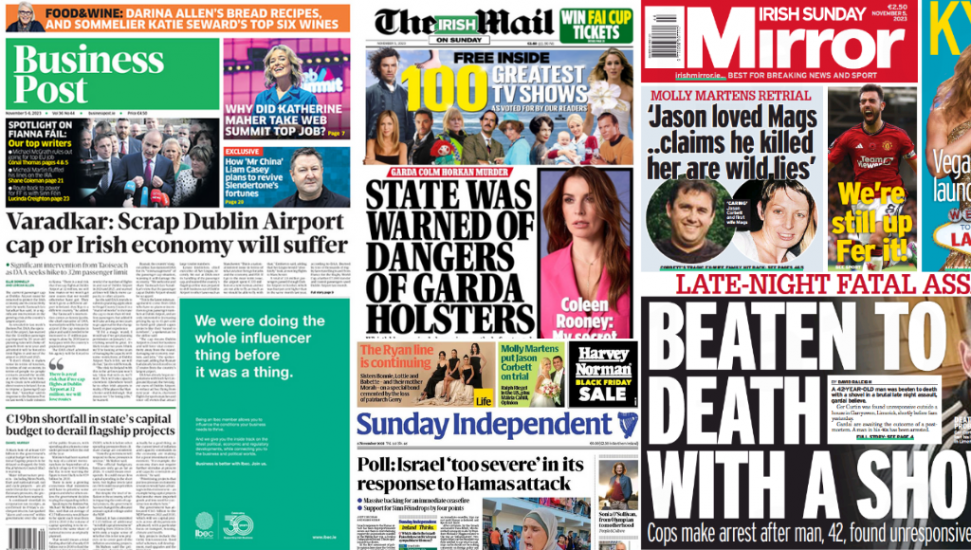 What The Papers Say: Sunday's Front Pages