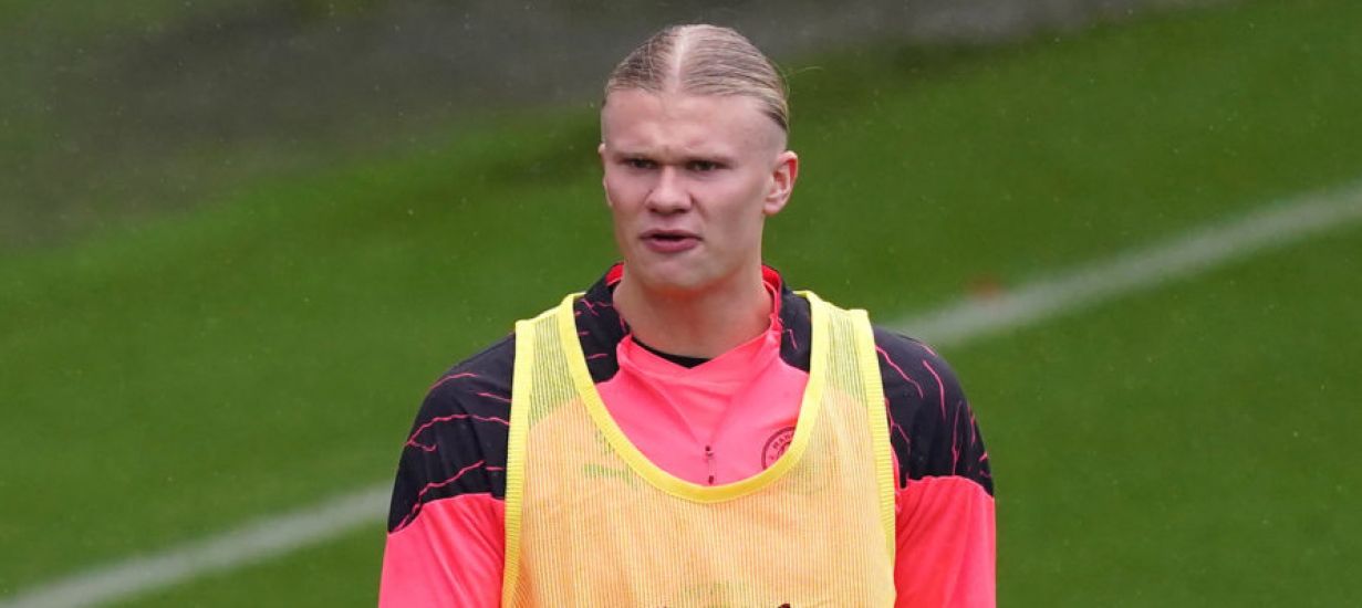 Erling Haaland Trains For Manchester City After Weekend Injury Scare