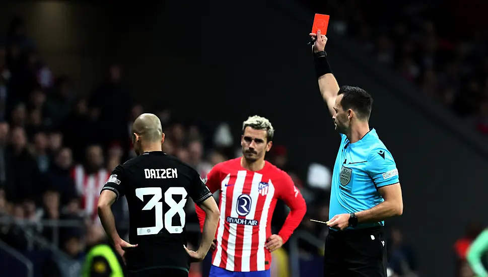 Daizen Maeda Sent Off As Sorry Celtic Are Hit For Six By Atletico Madrid