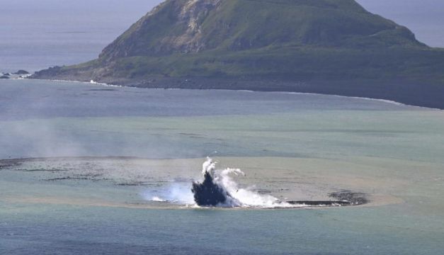 New Island Emerges After Undersea Volcano Erupts Off Coast Of Japan