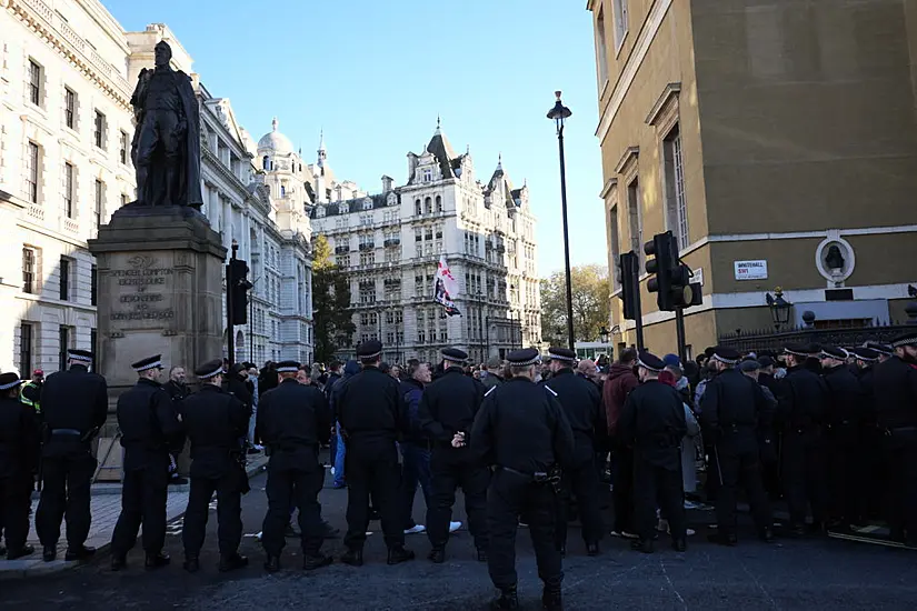 Counter-Protesters Clash With Police Ahead Of Pro-Palestine March In London