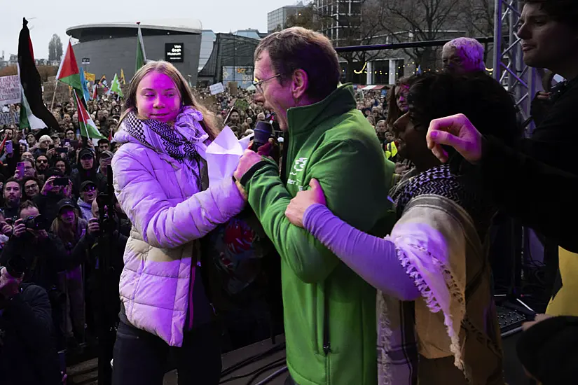 Thunberg Interrupted At March After Inviting Afghan And Palestinian On Stage