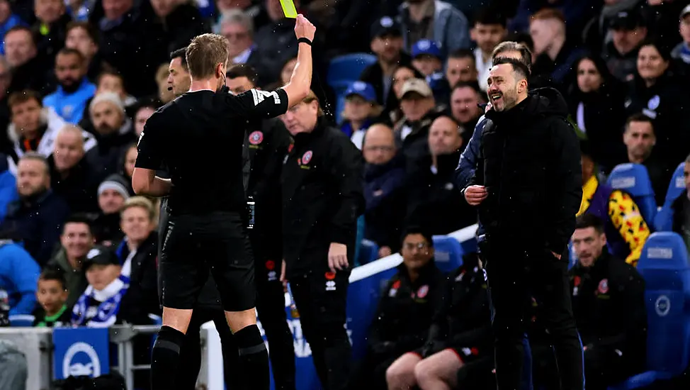 I Don’t Like English Referees – Roberto De Zerbi Unhappy After Brighton Held