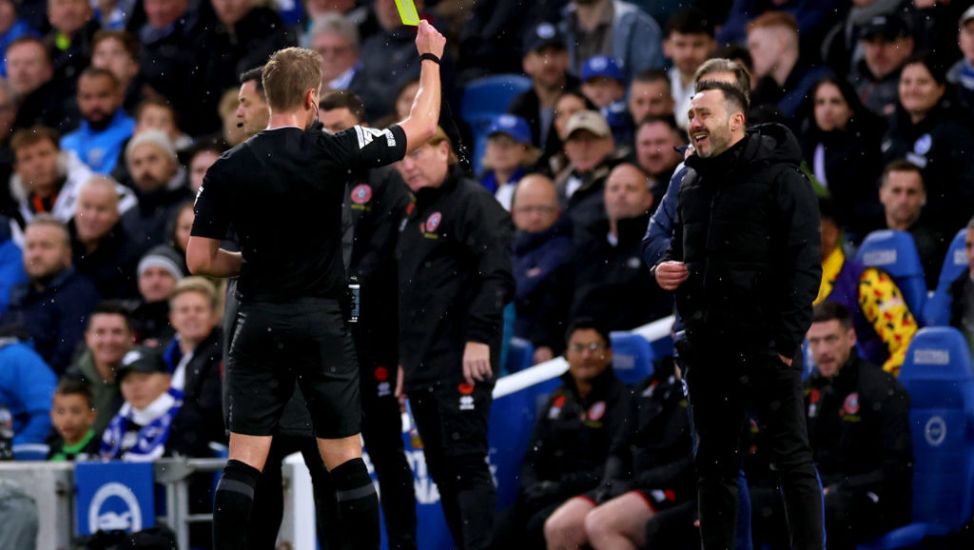 I Don’t Like English Referees – Roberto De Zerbi Unhappy After Brighton Held