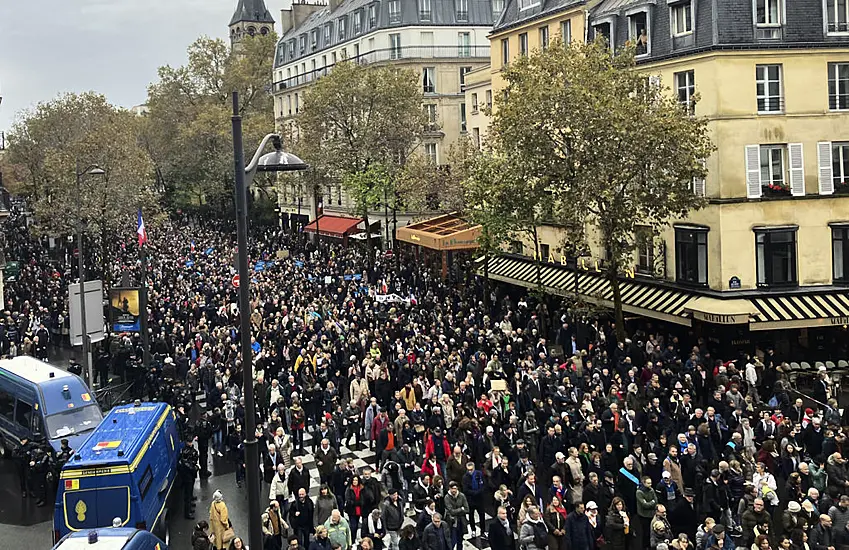 More Than 180,000 People Across France March Against Soaring Antisemitism