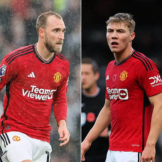 Christian Eriksen And Rasmus Hojlund Face Spells Out For Manchester United