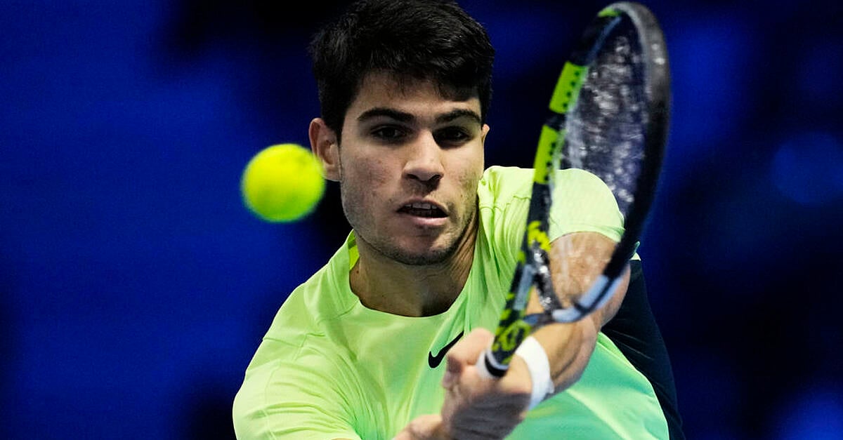 Carlos Alcaraz Beats Andrey Rublev At ATP Finals In Turin