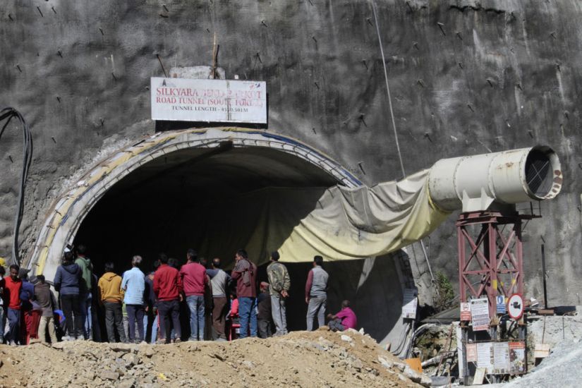 Indian Rescuers Prepare To Drill To Reach 40 People Trapped In Collapsed Tunnel