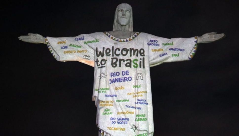 Rio's Christ The Redeemer Welcomes Taylor Swift To Brazil
