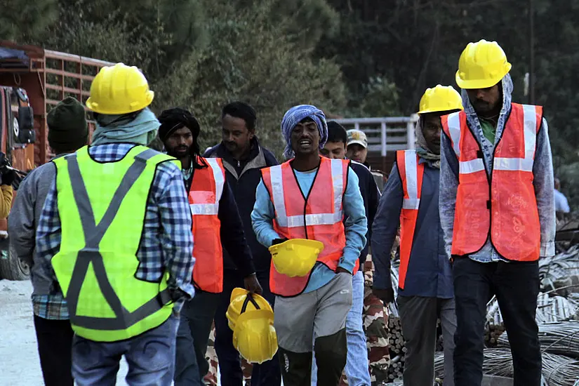 41 Workers Remain Trapped In Tunnel In India For Seventh Day