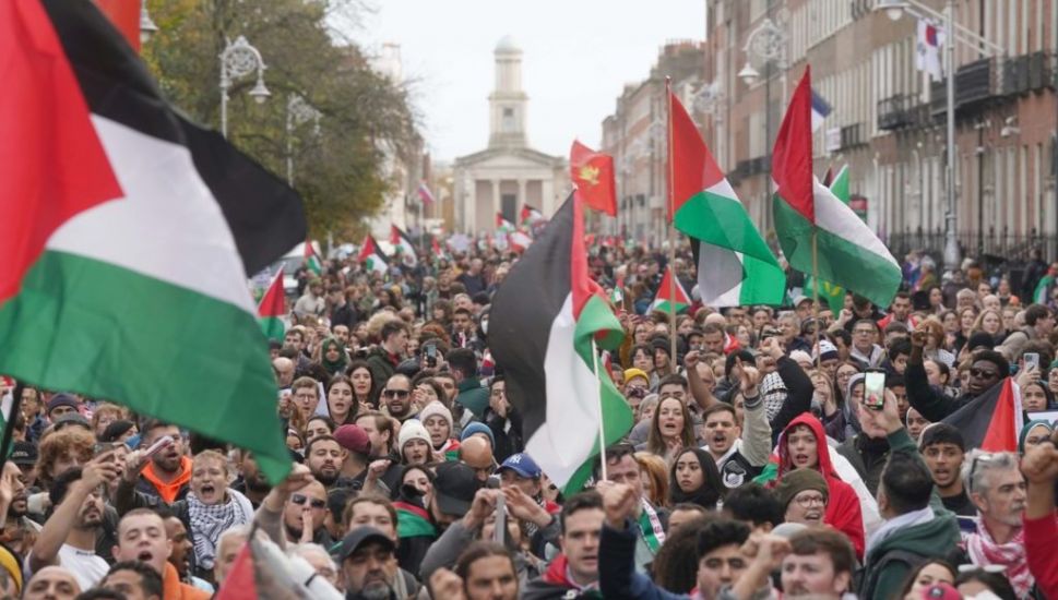 Thousands Join Pro-Palestinian Rally In Dublin City