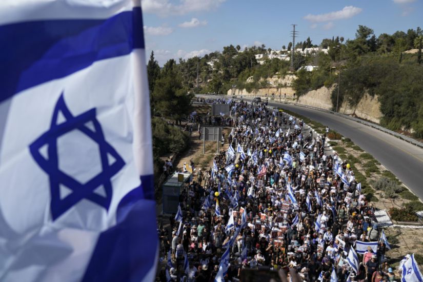 Thousands March On Jerusalem To Press Government To Do More To Free Hostages