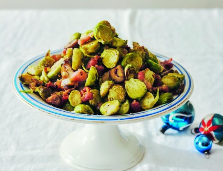 Air Fryer Chestnut And Bacon Sprouts Recipe