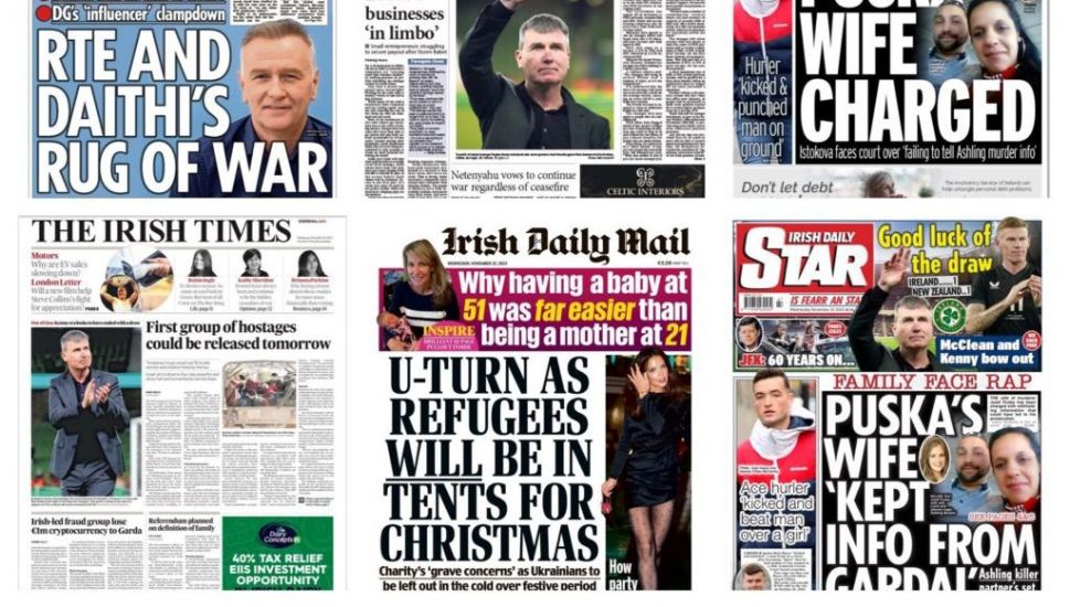 What The Papers Say: Wednesday's Front Pages