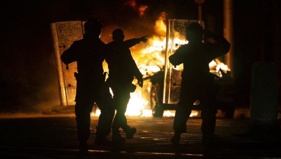 Protesters Set Garda Car On Fire Near Scene Of Dublin Knife Attack