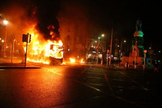 Shops Looted, Luas And Dublin Bus Set Alight As 'Hooligans' Clash With Gardaí