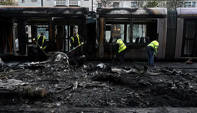 Dublin Riots Aftermath: Photos Show Trail Of Destruction As Clean-Up Under Way In Capital