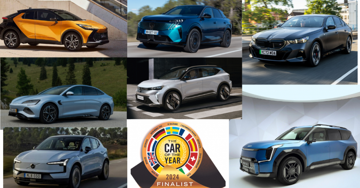 Седемте избрани финалисти за престижната титла Автомобил на годината 2024