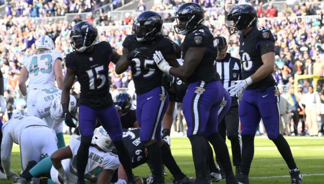 Baltimore Clinch Afc North Title And Top Seed In Play-Offs With Miami Mauling