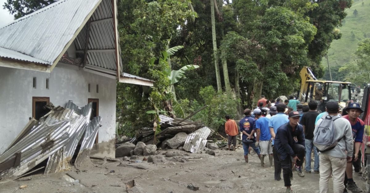 One dead, 11 missing after landslide and floods hit Indonesia’s Sumatra island