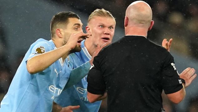 Erling Haaland Criticises Referee Simon Hooper On Social Media After City Draw