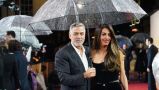 George And Amal Clooney Brave British Rain For Screening Of The Boys In The Boat