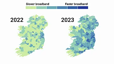 Broadband Speed Map Reveals Ireland'S Digital Divides