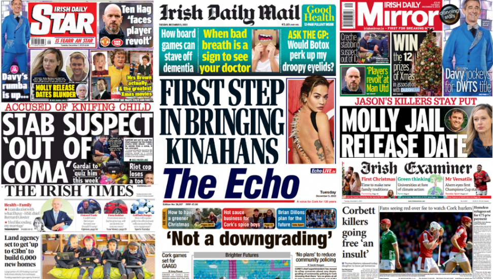 What The Papers Say: Tuesday's Front Pages