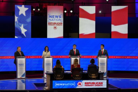 Republican Debate Candidates Asked About Trump But Haley Faces Most Attacks