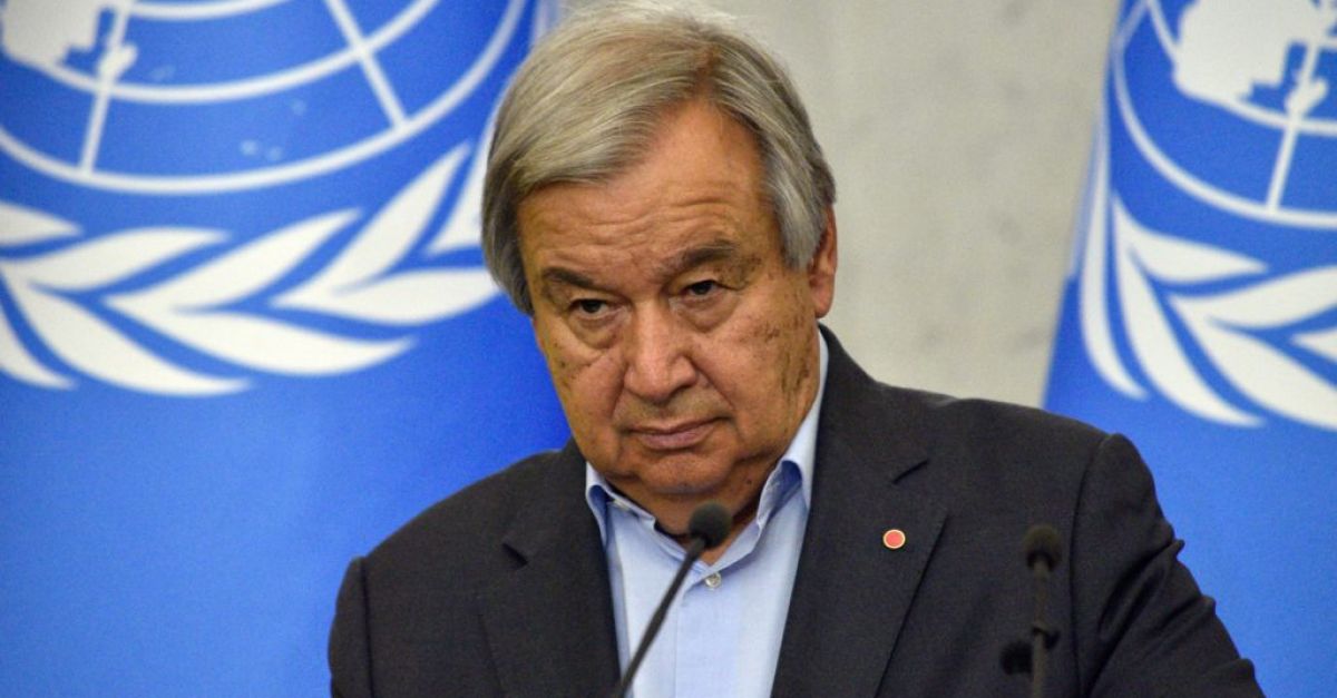 Генералният секретар на ООН Антонио Гутериш каза на извънредно заседание