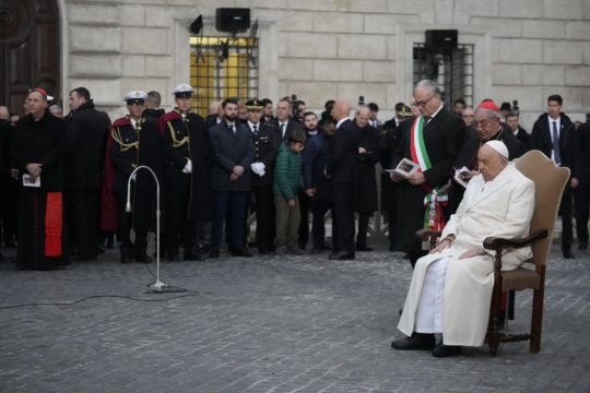 Pope Francis Makes First Public Appearances Since Becoming Ill With Bronchitis