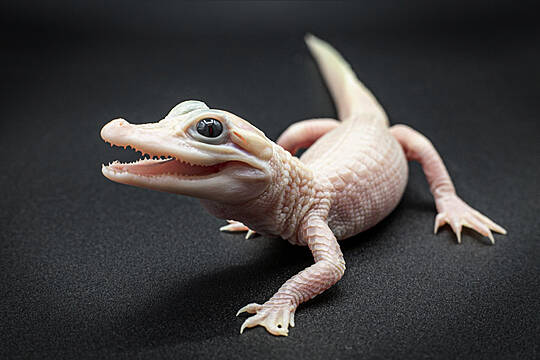 Extremely Rare White Alligator Born At Florida Reptile Park