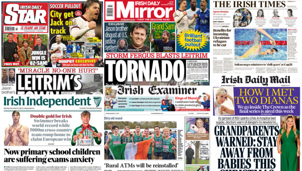 What The Papers Say: Monday's Front Pages