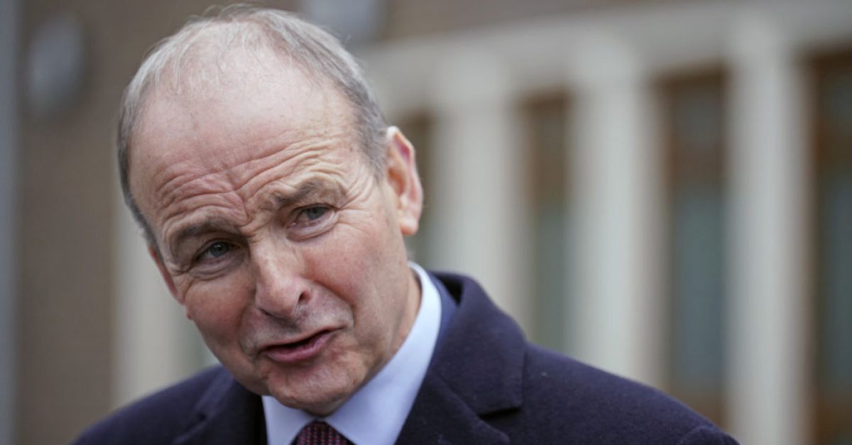 Tánaiste Micheál Martin каза че ще настоява ЕС да наложи