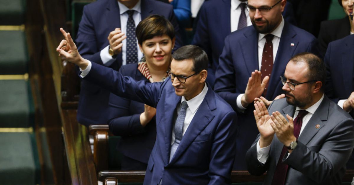 Правителството на полския премиер Матеуш Моравецки загуби вот на доверие