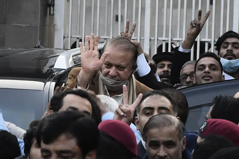 Pakistan Court Overturns Conviction Of Ex-Premier Nawaz Sharif Ahead Of Election