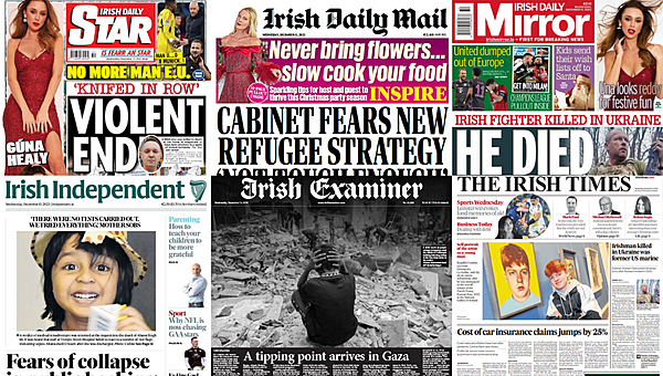 Laois Nationalist — What the papers say: Wednesday's front pages - Vimarsana News
