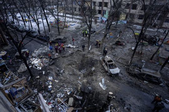 More Than 50 Injured In Overnight Russian Missile Attack On Ukrainian Capital
