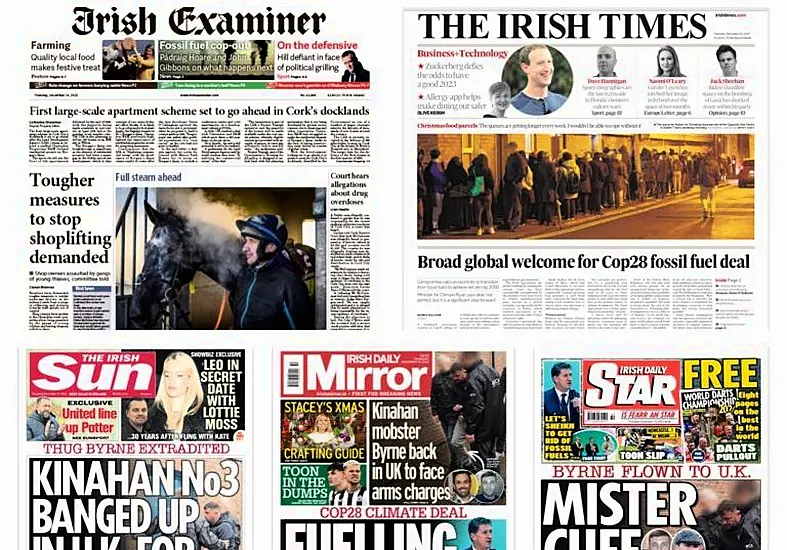 What The Papers Say: Thursday's Front Pages