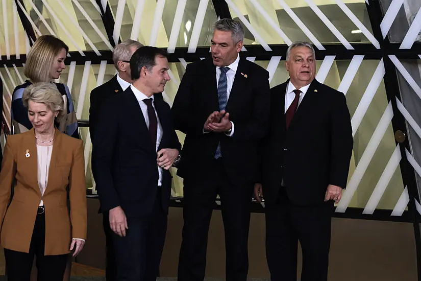 Eu Leaders At Summit Face Challenge From Orban Over Promises To Ukraine