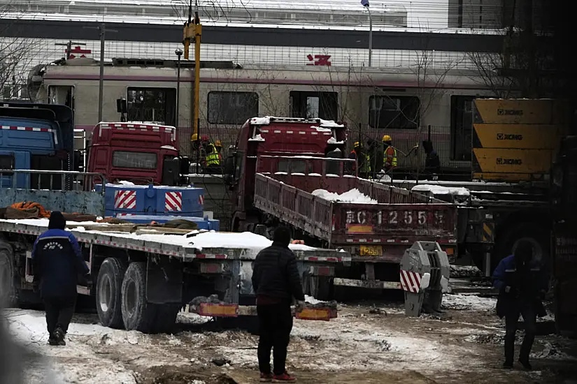 More Than One Hundred Hurt In Beijing Subway Crash As Heavy Snow Hits Capital