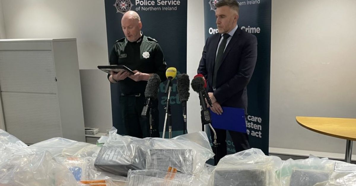 Най-голямото изземване на заподозрян кокаин в Северна Ирландия