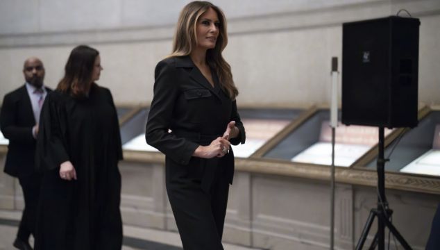 Melania Trump Welcomes New Us Citizens At National Archives Ceremony