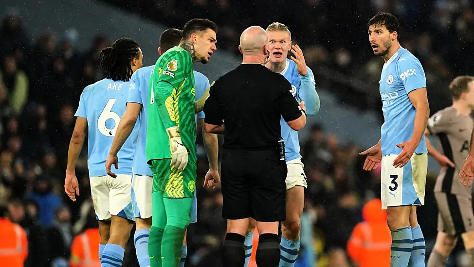 Man City Fined £120,000 After Players Surrounded Referee Against Tottenham