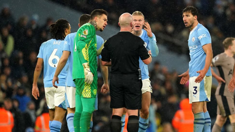 Man City Fined £120,000 After Players Surrounded Referee Against Tottenham